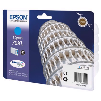 Epson T7902 Cyaan Inktcartridge XL