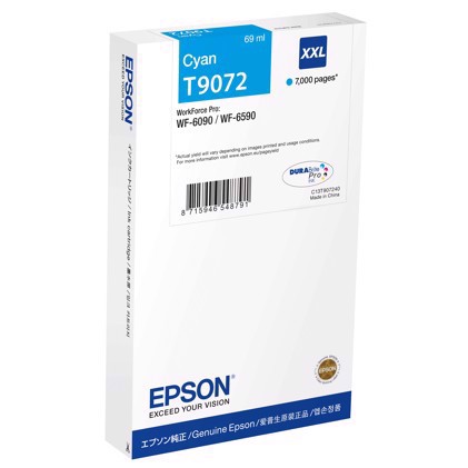 Espon WorkForce Cyan cartridge XL - Epson T9072