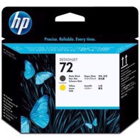 HP 72 Matte Black and Yellow Printhoved | C9384A