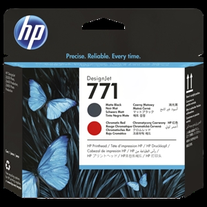 HP 771 Matte black/chromatic red printkop