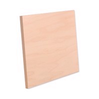 ChromaLuxe Natural Wood Photo Panel with Kickstand  Matte Clear MDF, Maple Veneer - 152 x 152  x 15,88mm
