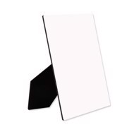 ChromaLuxe Flat Top Photo Panel with Easel - 203 x 254 x 6,35 mm Gloss White Hardboard