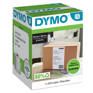 DYMO-label 104 x 159 mm