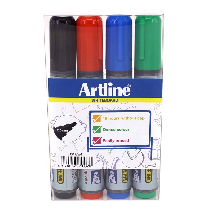 Artline Whiteboard Marker 517 4-set