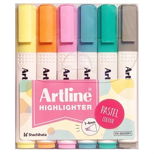 Artline Marker 660 Pastel 6-stuks
