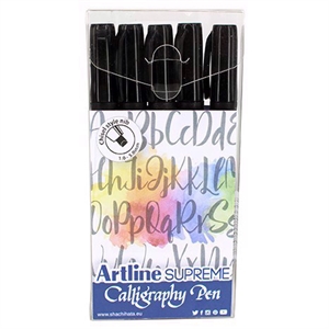 Artline Supreme Calligraphy Pen 5 - set zwart