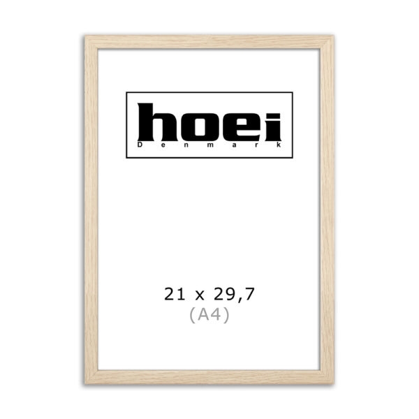 Eikenhouten lijst voor foto\'s en posters 21 x 29,7 cm ( A4 )