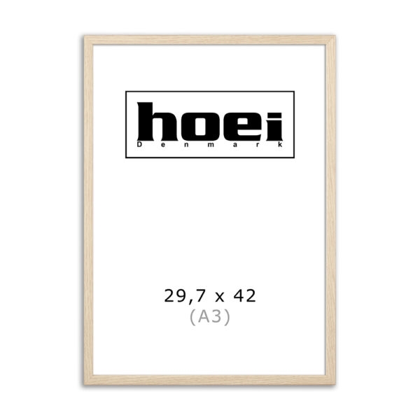 Eikenhouten lijst voor foto\'s en posters 29,7 x 42 cm (A3)