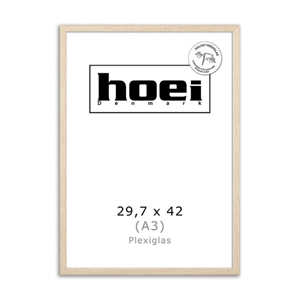 Eikenhouten lijst voor foto's en posters 29,7 x 42 PLEXI cm (A3)