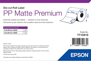Epson PP Matte Label Premium, Uitgestanste labels, 76 x 51mm (535 labels)