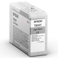 Epson Light Black 80 ml blækpatron T8507 - Epson SureColor P800