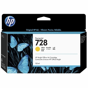 HP 728 130-ml Yellow DesignJet inktpatroon