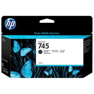 HP 745 matte black inktpatroon, 130 ml