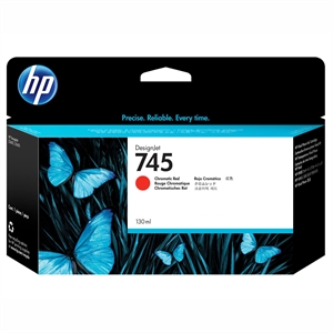 HP 745 cromatic red inktpatroon, 130 ml