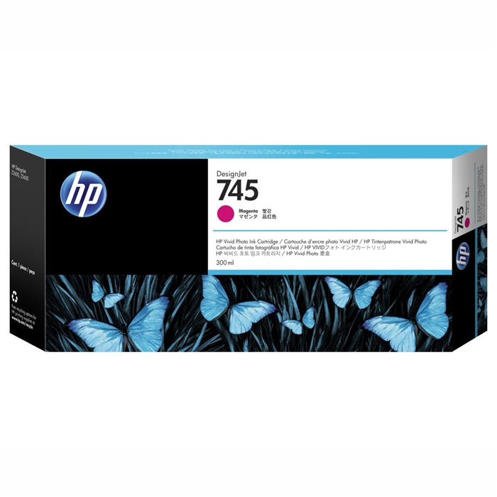 HP 745 magenta patroon, 300 ml