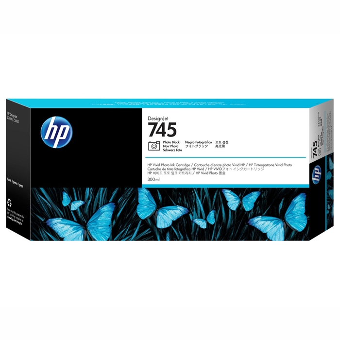 HP 745 photo black patroon, 300 ml