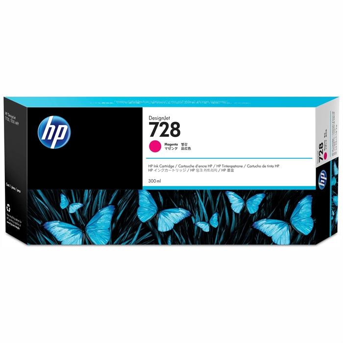 HP 728 300-ml Magenta DesignJet patroon