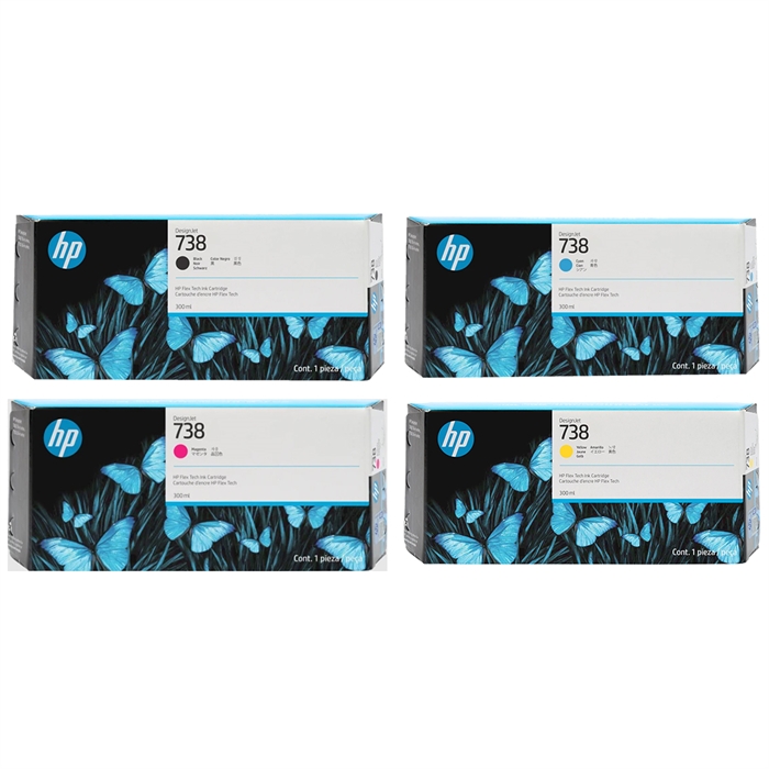 Volledige set 300 ml inktinktpatroons voor HP T850 en T950