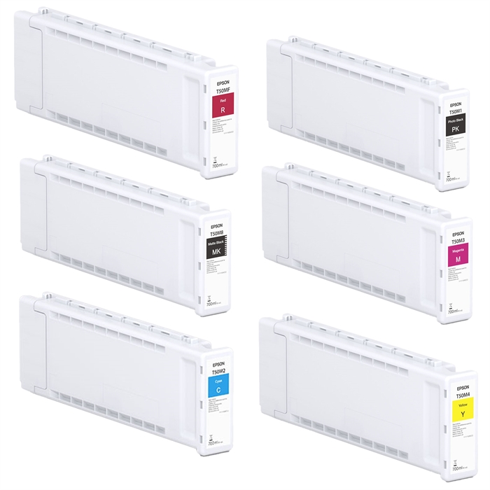Volledige set inktinktpatroons voor Epson T3700, T5700 en T7700
