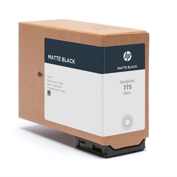 HP 775 inktpatroon, 500 ml, Matte Black