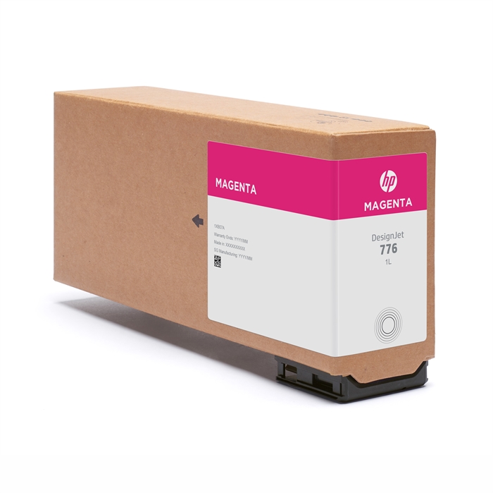HP 776 inktpatroon, 1 liter, Magenta