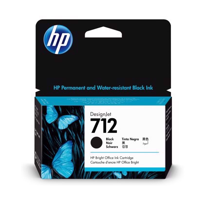 HP 712 38-ml Black DesignJet Ink inktpatroon