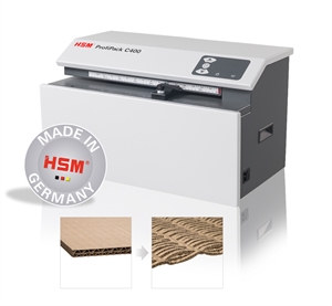 HSM ProfiPack papierversnipperaar C400 tafelmodel.