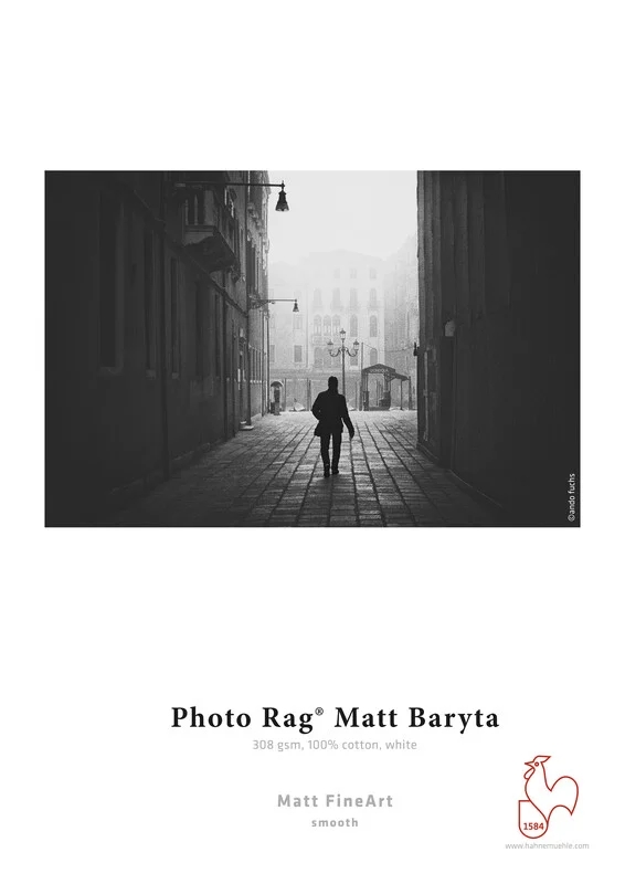 Hahnemühle Photo Rag Matt Baryta 308 g/m² - 44" x 12 meter