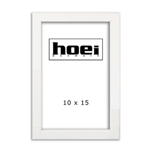 Witte houten lijst voor foto's en posters 10 x 15 cm