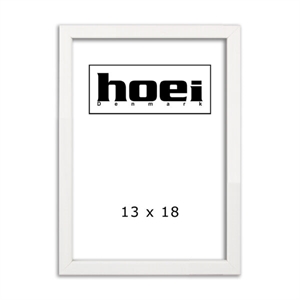 Witte houten lijst voor foto's en posters 13 x 18 cm