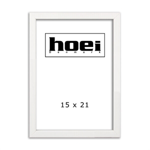 Witte houten lijst voor foto en posters 15 x 21 cm (A5)