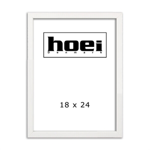 Witte houten lijst voor foto en posters 18 x 24 cm
