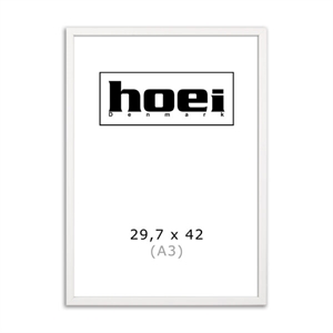 Witte houten lijst voor foto en posters is 29,7 x 42 cm (A3)
