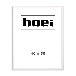 Witte houten lijst voor foto's en posters 40 x 50 cm