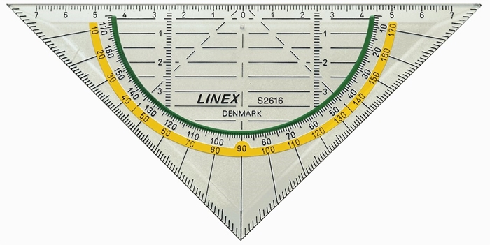 Linex geometrische driehoek super serie 16 cm S2616