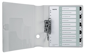 Leitz Register printbaar PP A4+ 1-10 wit/zwart