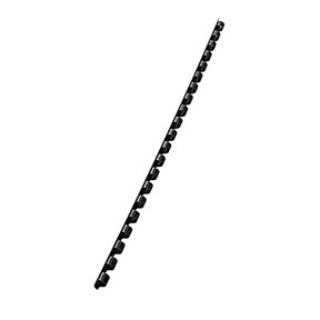 Leitz spiraalringen van plastic 6mm zwart (100)