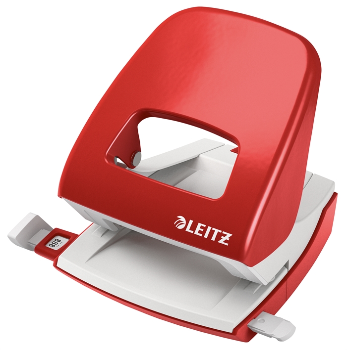 Leitz Perforator 5008 2-gaats tot 30 vellen rood