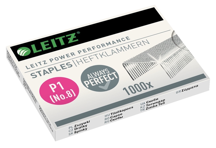 Leitz Nietjes No 8 P1 voor 15 pagina\'s (1000 stuks)