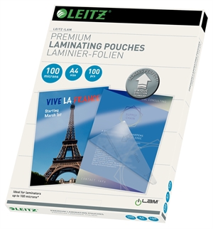 Leitz lamineerhoes UDT glans 100my A4 (100)