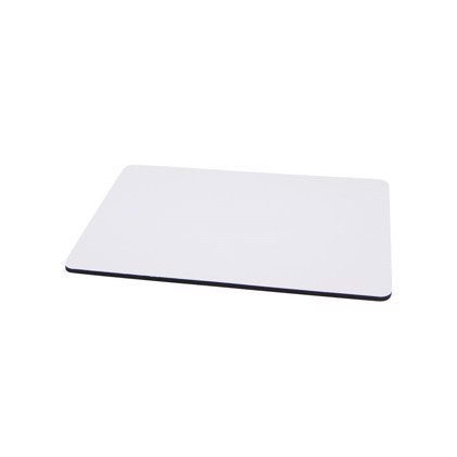 Mousepad - 230 x 190 x 5 mm Black Foam - White Top