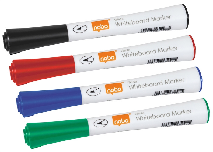 Nobo WB Marker Glide fijne ronde punt 1mm (4)