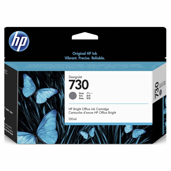 HP 730 130-ml Gray DesignJet inktpatroon