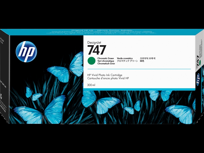 HP 747 300-ml Chromatic Green DesignJet inktpatroon