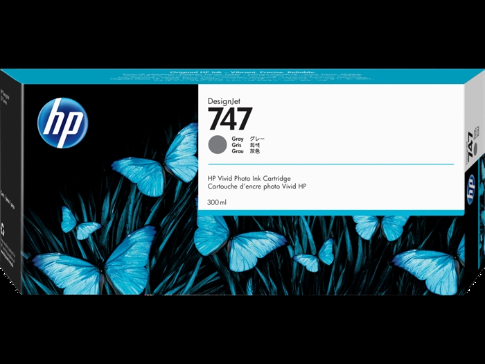 HP 747 300-ml Gray DesignJet inktpatroon