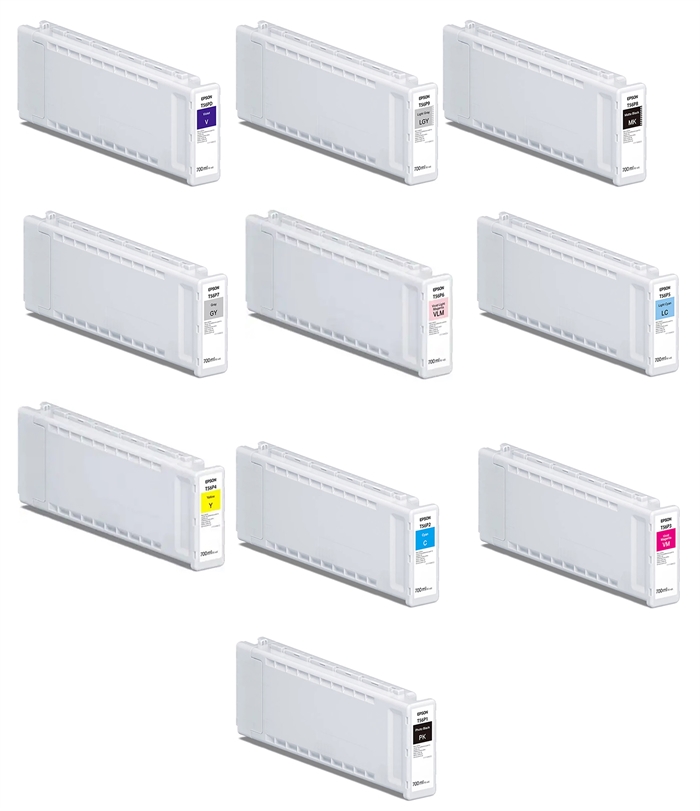 Volledige set van 700 ml inktcartridges voor Epson SureColor P7300 en P9300