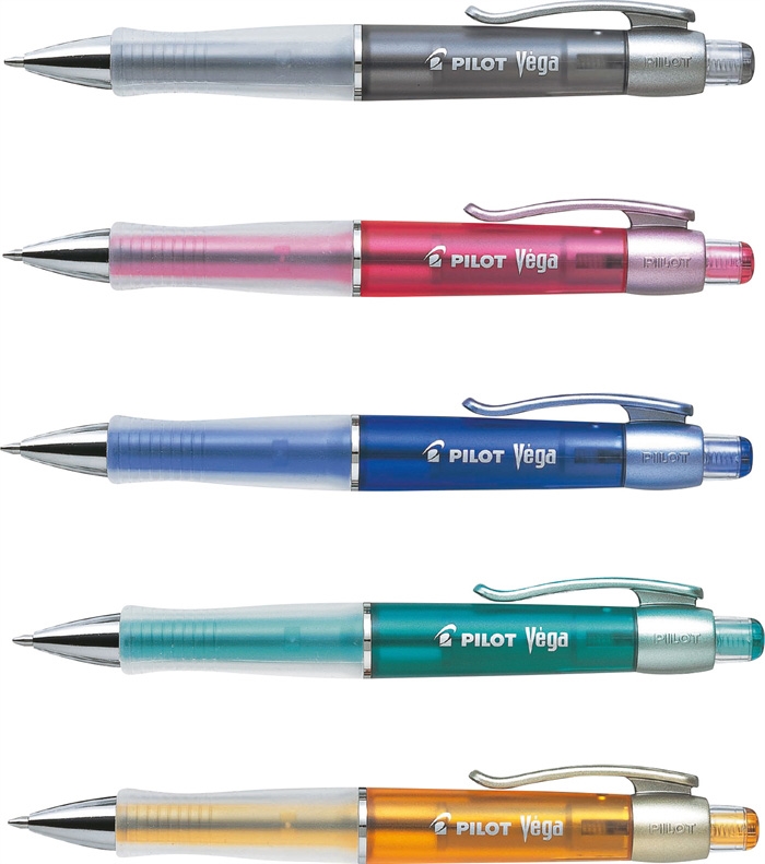 Pilot Kugelpen m/klik Vega 1,0 assorti kleuren