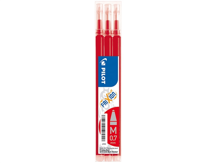 Pilot Frixion Clicker 0,7 navulpen rood (3)