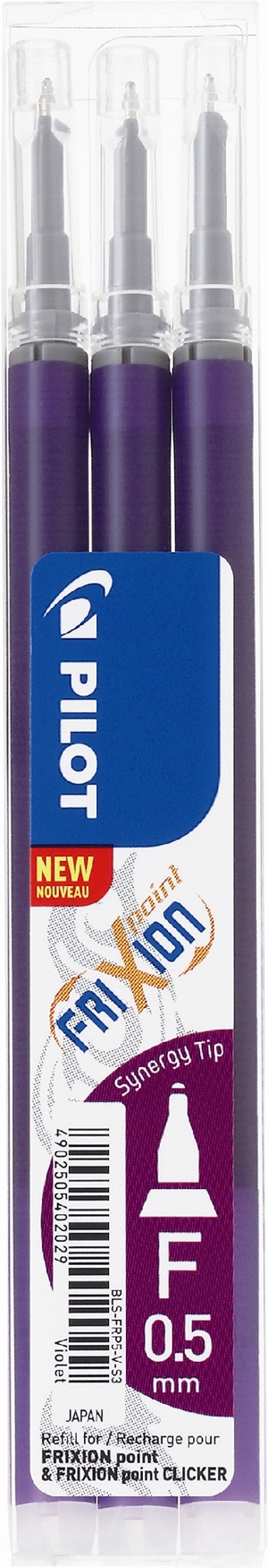 Pilot Frixion Point Clicker 0,5 navulling paars (3)