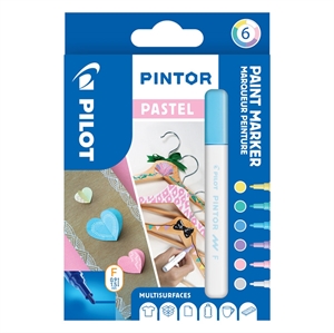 Pilot Marker Pintor Fijne Pastel Mix 1,0 as (6)